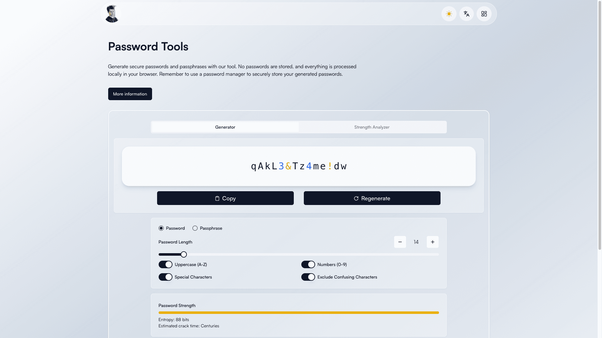 Secure Password Generator project preview