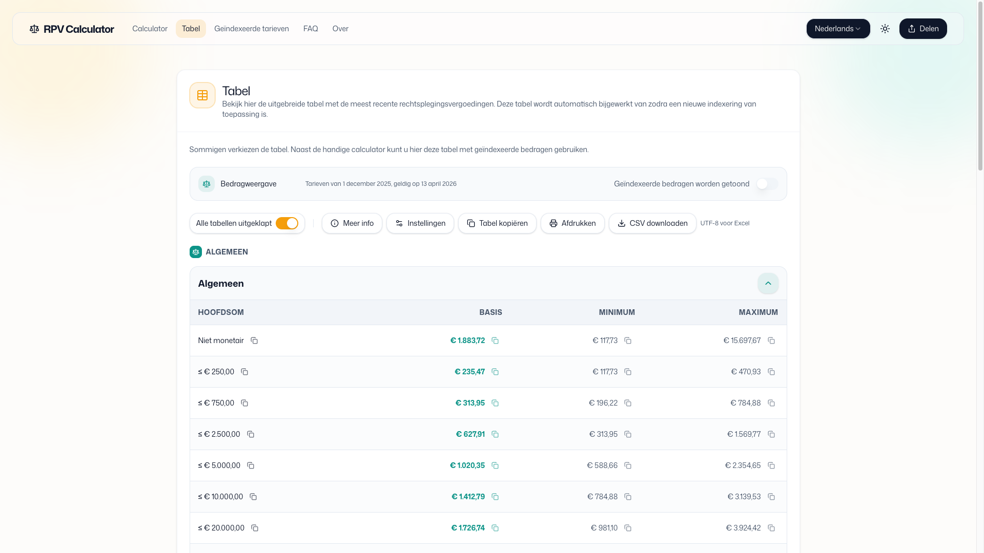 RPV Calculator - Legal Fee Calculator subimage 1